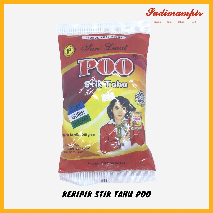 

Keripik / Kripik Tahu Stik Poo (100 gram) - Oleh Oleh / Makanan Ringan Surabaya