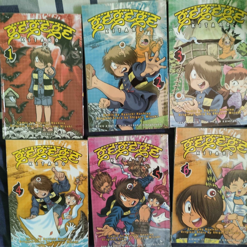 Komik Manga Buku Gegege Kitaro Volume Seri 2 4 6
