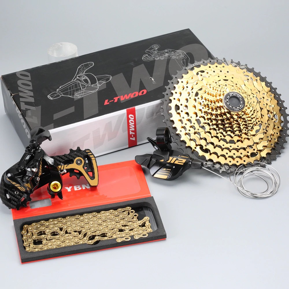 IMPORT 12 Speed MTB Groupset 11-52T Gold Cassette Shifter Rear Derailleur Shift Chain Mountain Bike