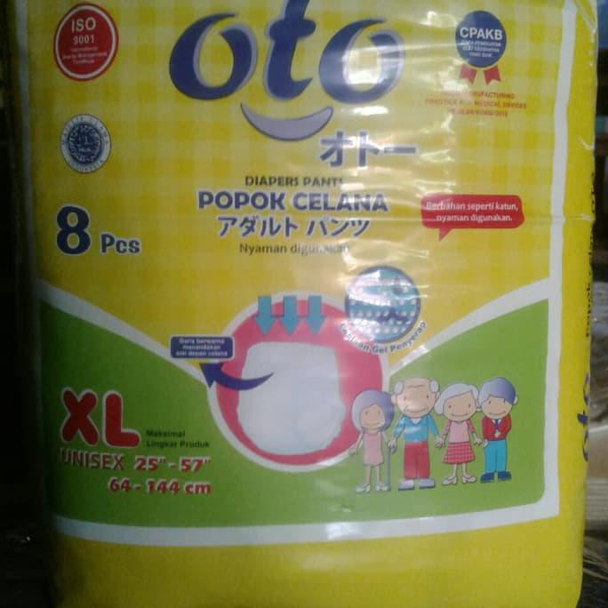 popok dewasa celana oto xl 8/ pampers