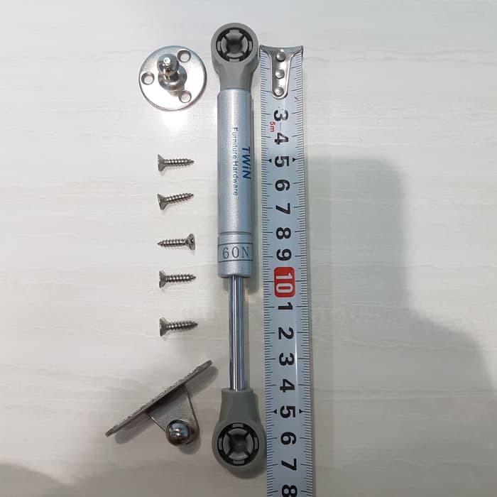 TWIN Gas Spring MINI 60 N Hidrolik KECIL Pintu Lemari Cabinet Dapur Kitchen Set / Hidrolik Jok Motor