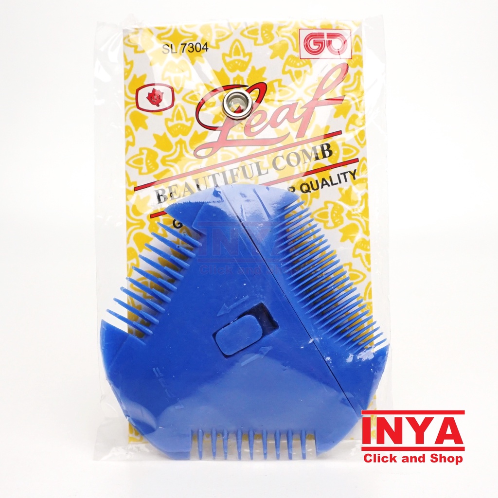 SISIR SILET SASAK MODEL SEGITIGA LEAF BEAUTIFUL COMB - Sisir Komet - Salon - Barber