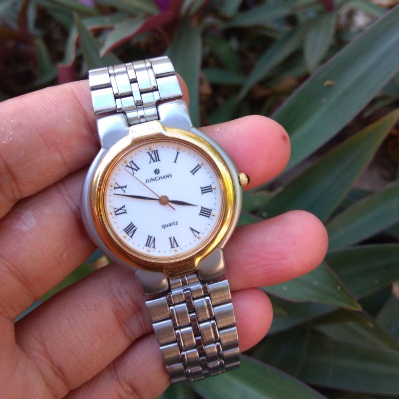 Jam tangan Junghans quartz 41 3102 roman dial
