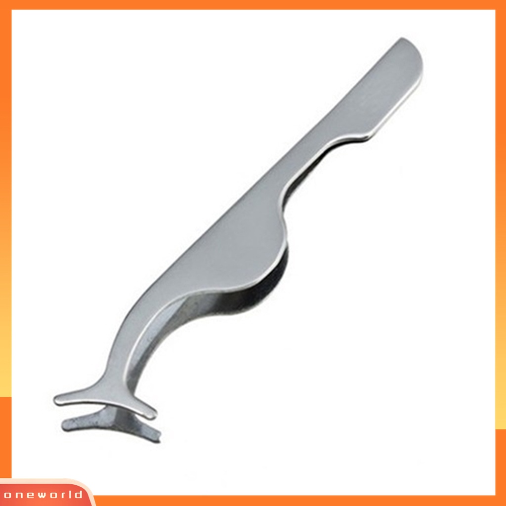 (ONWO) Pinset Aplikator Bulu Mata Palsu Bahan Stainless Steel