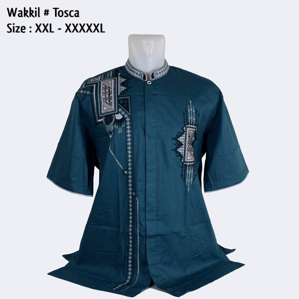 Baju Koko Big Size Muslim Pria 45, Ukuran Jumbo 2XL 3XL 4XL 5XL