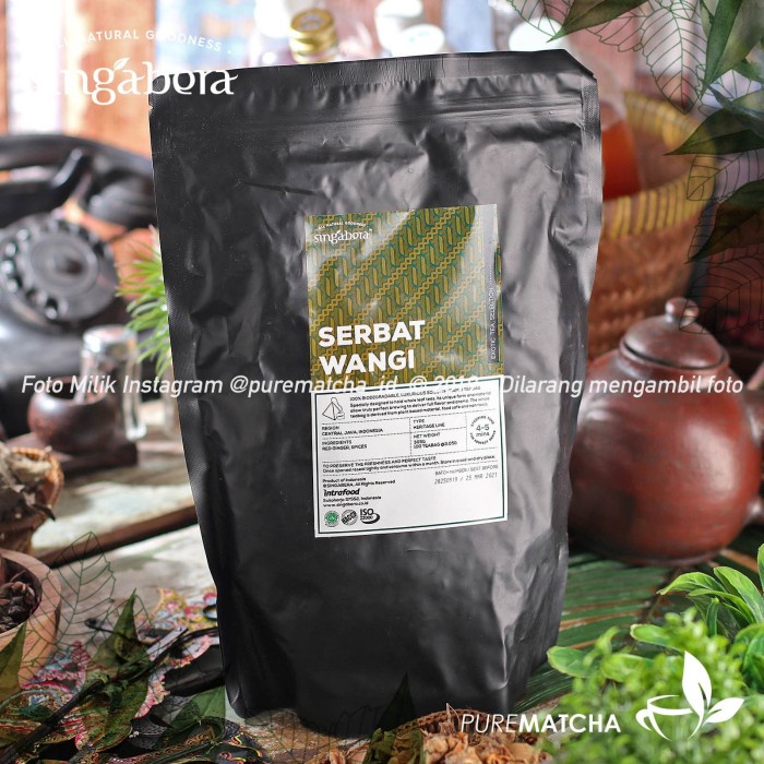 

Teh-Daun- Singabera - Serbat Wangi 1Tb Sample Ginger Tisane Wedang Jahe Rempah -Daun-Teh 800 Teh-