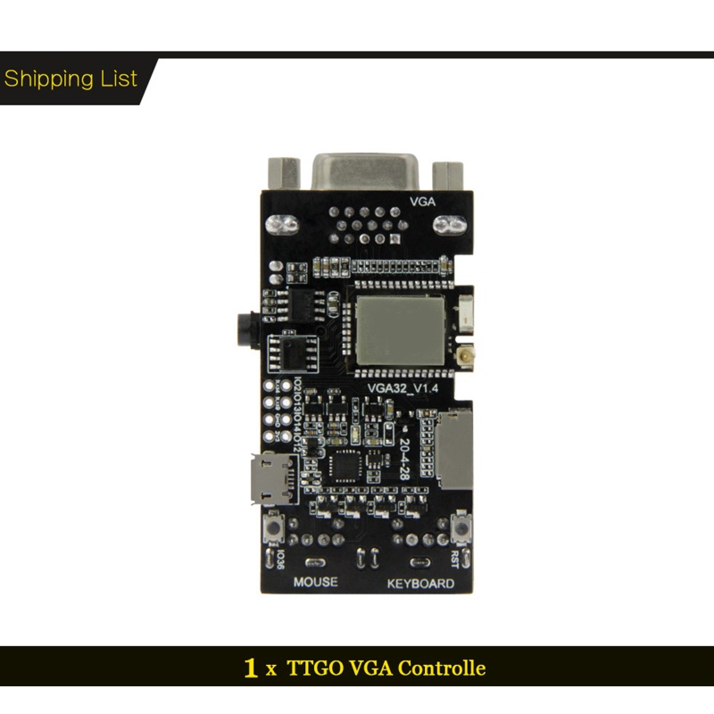 Btsg VGA VGA32 Untuk ESP32 Module V1.4 Controller PS/2Tikus Keyboard Perpustakaan Grafis