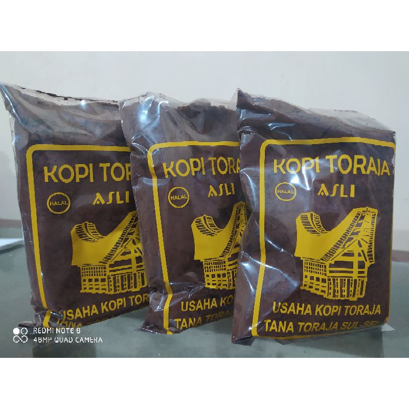 

Kopi Robusta Toraja coffee BUBUK Harum asli 100 % Kopi Toraja (250 g )