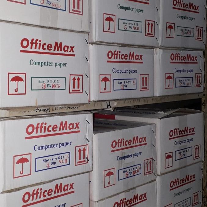 

Kertas Continuous form Office max 4 ply NCR/ 4 ply bagi 2