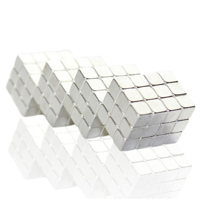 Buckycubes Magnetic Block Toys 216 PCS 4mm - G0CN05 - Silver