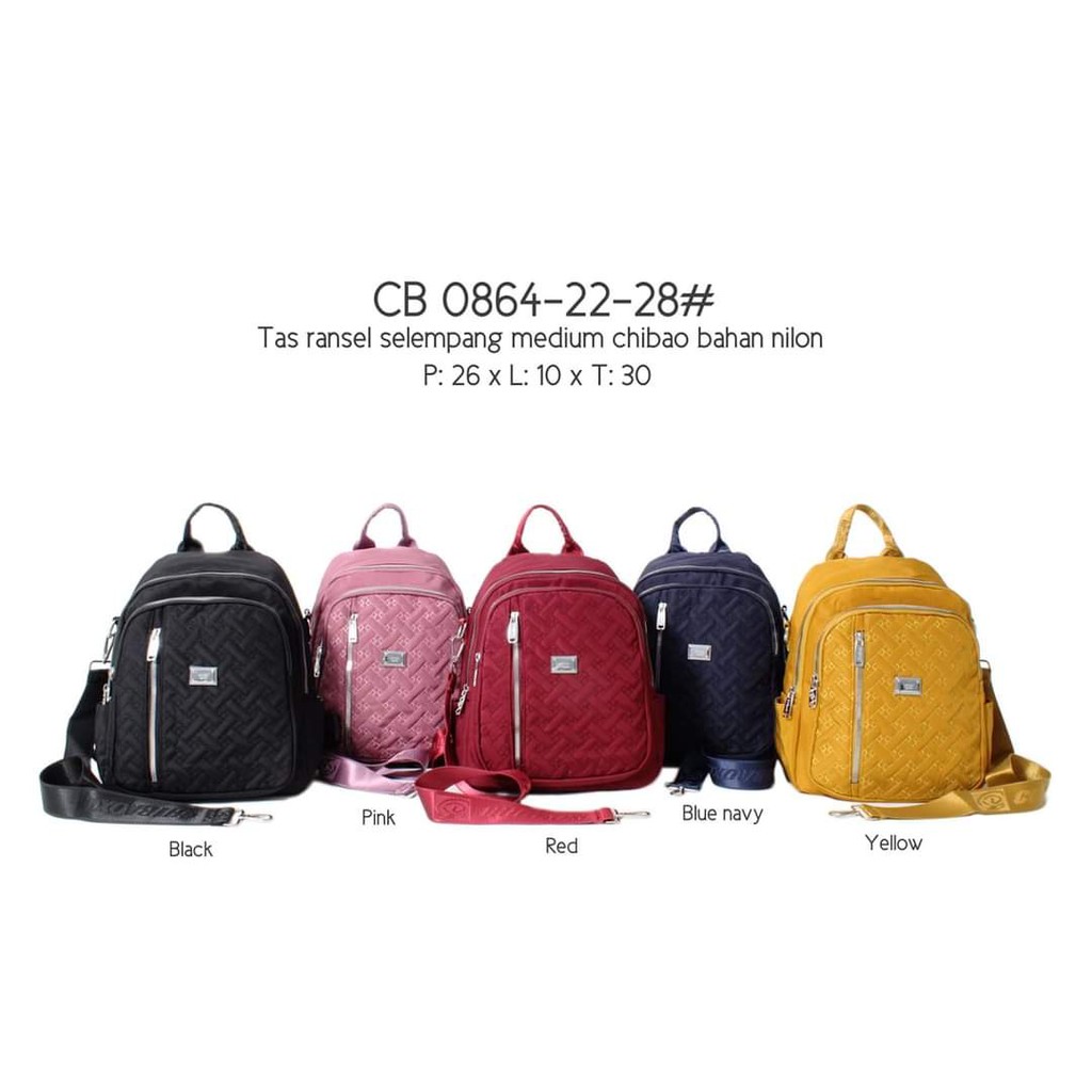 Tas Ransel Wanita Tas ransel Chibao 0864-22-30 Bahan kanvas Terbaru. Ransel Chibao Ransel Kanvas Bisa Bayar Ditempat.!!!