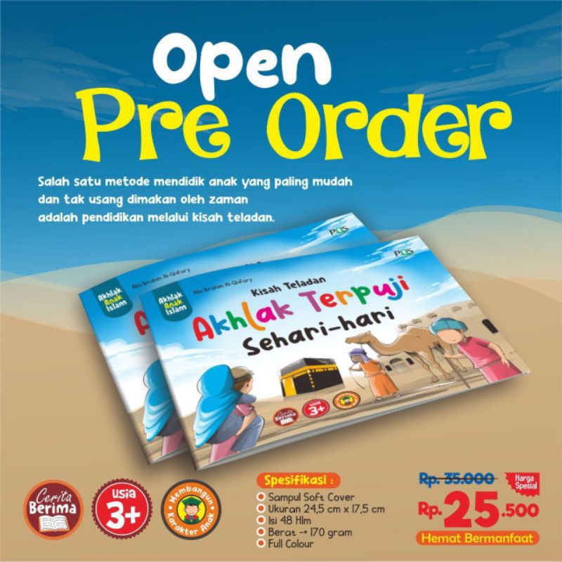 PRE-ORDER KISAH TELADAN AKHLAK TERPUJI SEHARI-HARI - PQS