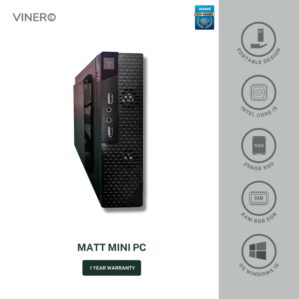 Vinero Matt Mini PC CPU Core i5