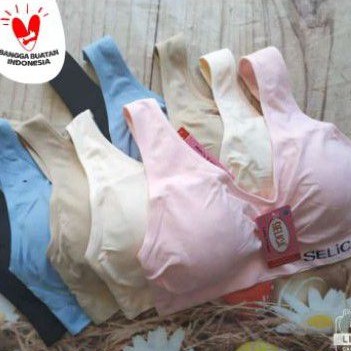 Bra rajut halus dengan cup selica muat jumbo premium tebal bra sport bh wanita rajut halus super mel