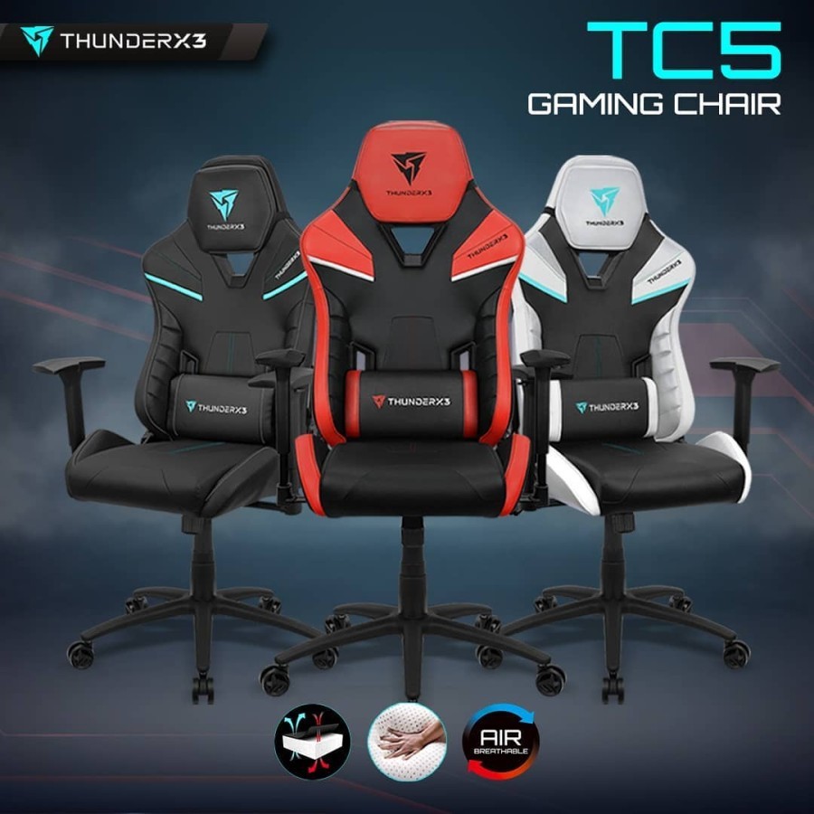 ThunderX3 TC5 Gaming Chair - AeroCool Kursi Gaming TC-5 TC 5