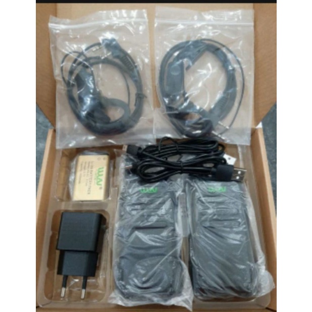 Walkie talkie HT WLN KD - C1 Two way radio  tanpa dock paket + hanfre