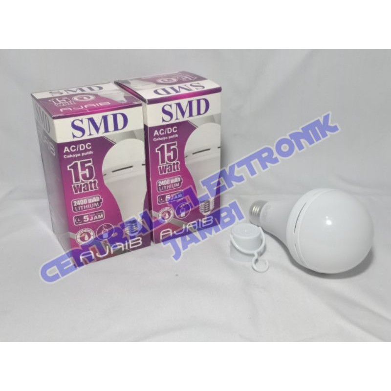 LAMPU LED EMERGENCY SMD 15 WATT AC/DC / LAMPU AJAIB SMD / LAMPU MAGIC