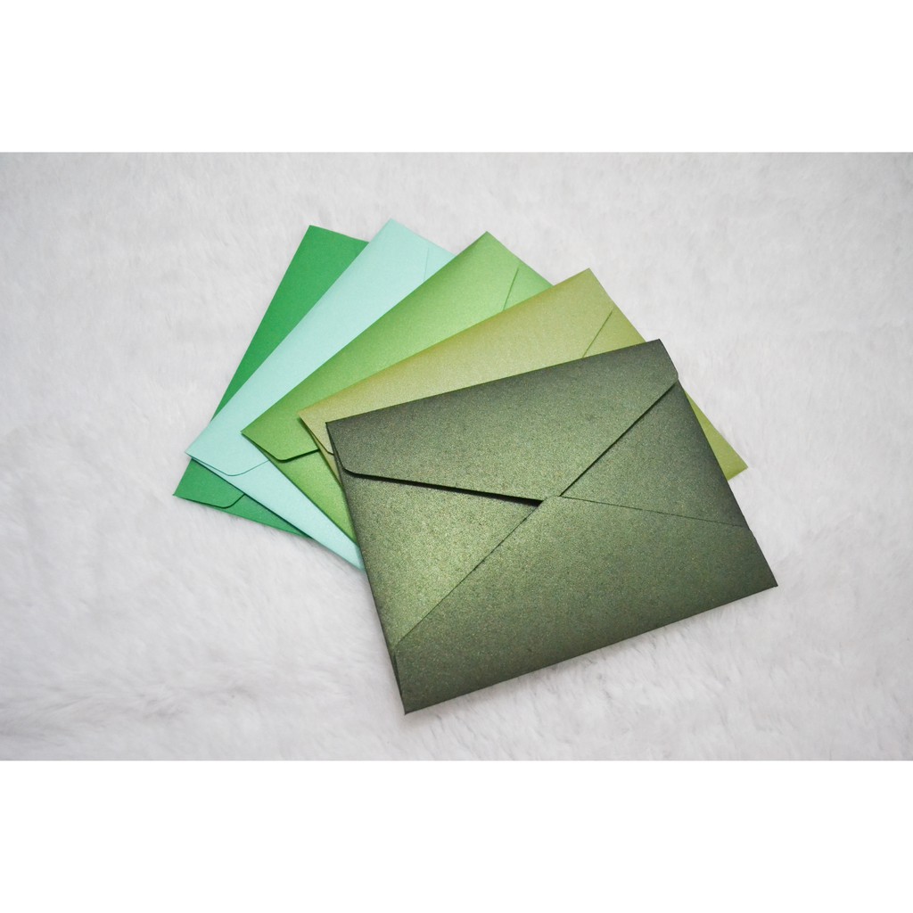 

Amplop Seri Warna Hijau / Shimmering Envelope Green Series