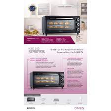 OVEN KIRIN OVEN TOASTER KBO-160 L / KBO 160 L 400VWATT HITAM