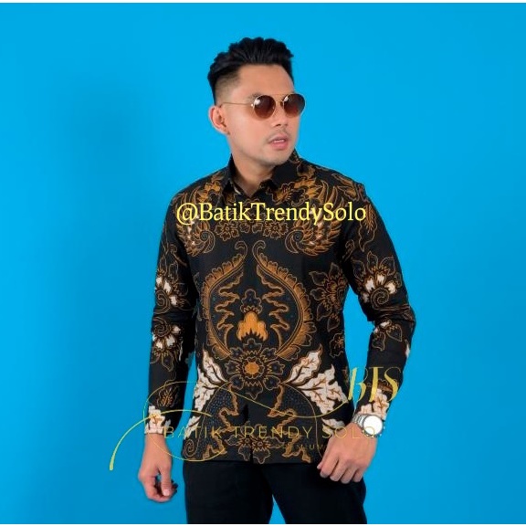 Hem  Kemeja Baju Batik Pria Cowok Laki Laki Slimfit Full Lapis Furing Lengan Panjang Lengan Pendek Original Asli Batik Jumanta Solo Laweyan Size S M L Xl XXL Bahan Katun Premium  25