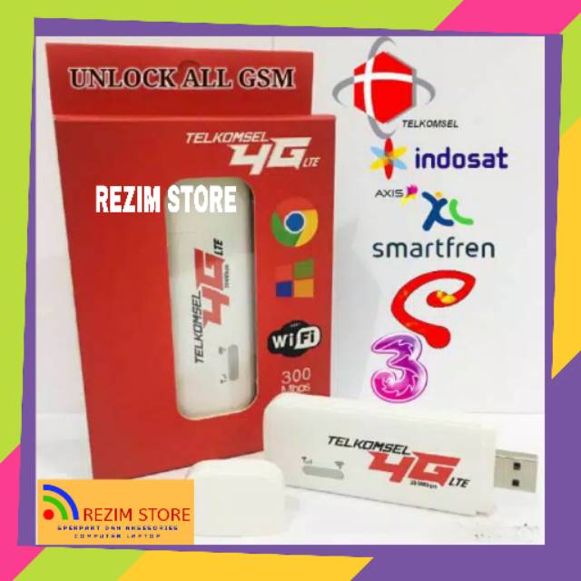 MODEM WIFI 4G LTE TELKOMSEL GSM 300MBPS