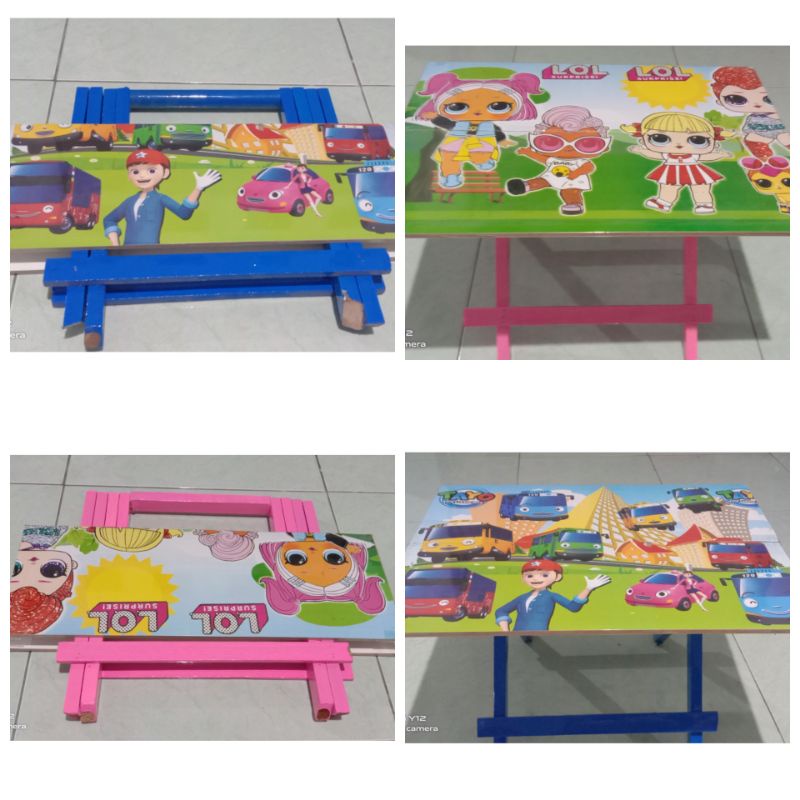 Meja belajar lipat full plastik kuat(kualitas terjamin)