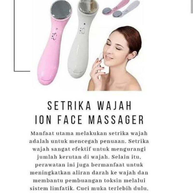 ion Face Message, setrika wajah, anti aging