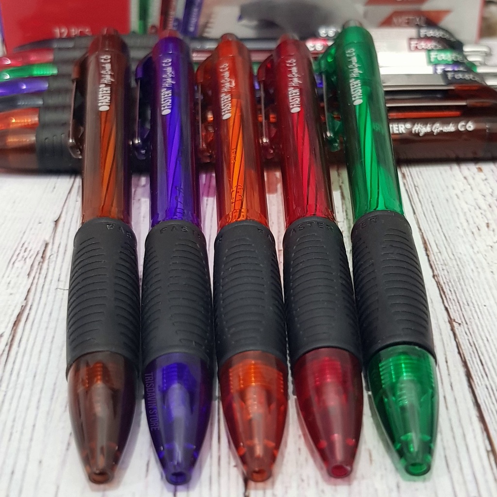 

Pulpen Faster C6 barrel warna tinta hitam