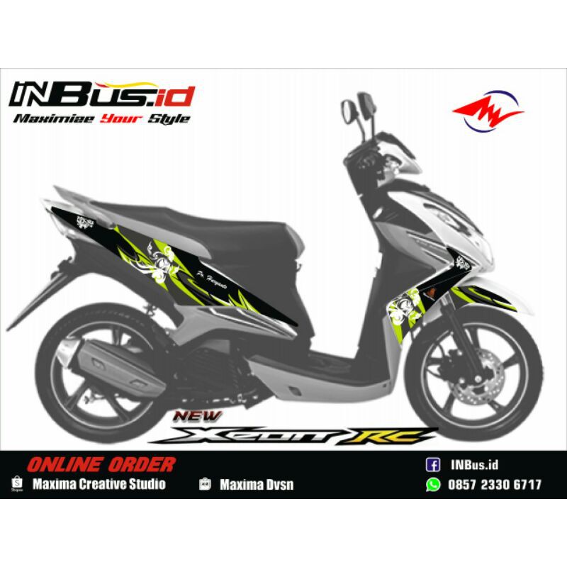 STIKER STRIPING MOTOR LIVERY BUS || XEON