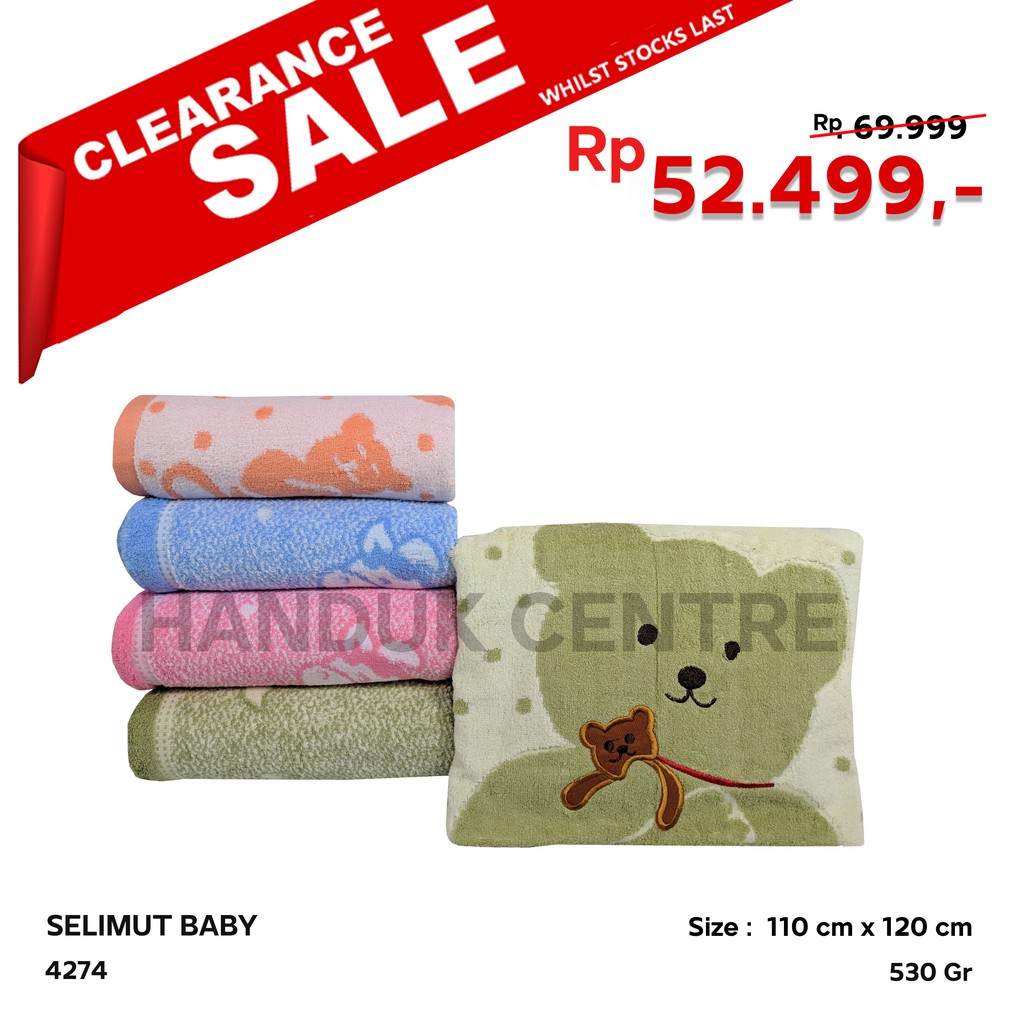 [ Handuk Centre ] Selimut/Blanket Baby 110x120cm by DIXON || 4279