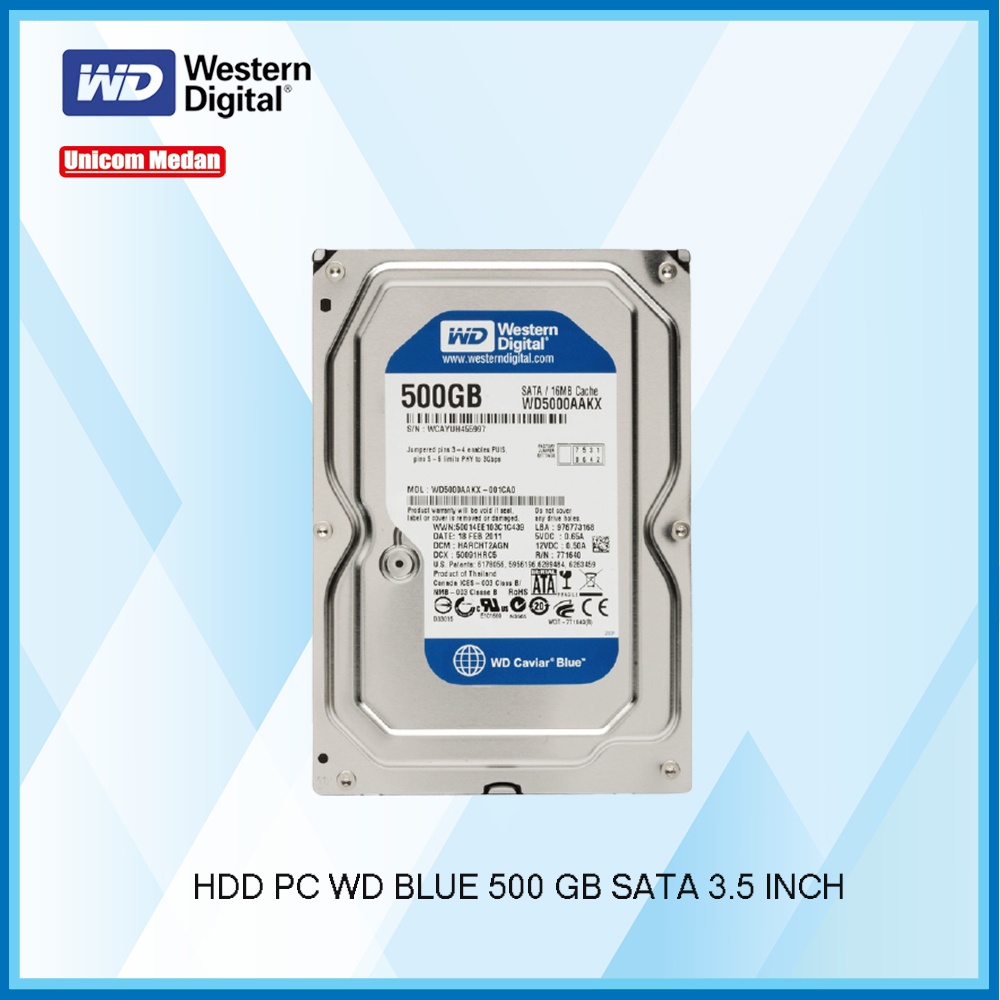 HDD PC WD BLUE 500GB SATA 3.5&quot;