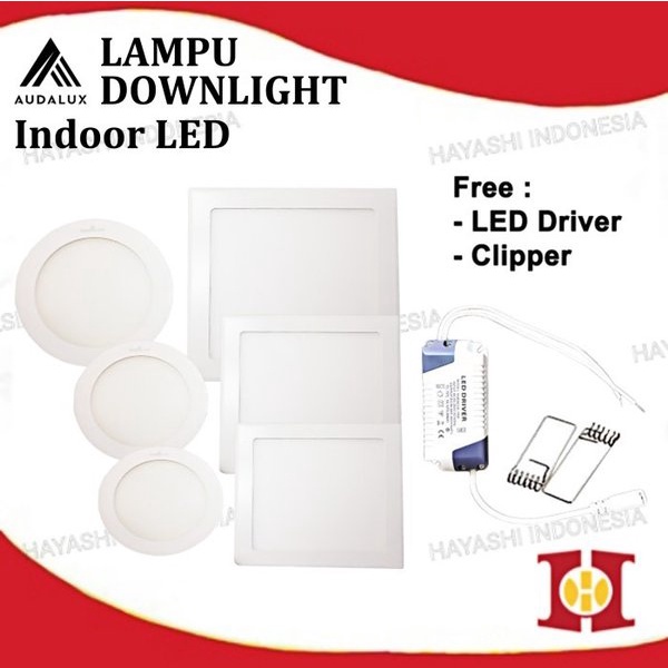 Lampu Downlight 6W 12W Lampu LED Panel Light Indoor Audalux