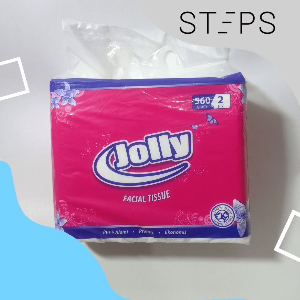 JOLLY 560gr 2ply / TISSUE JOLLY / TISU WAJAH/ TISU SERBAGUNA / TISU JOLLY 560gr / TISU 2ply