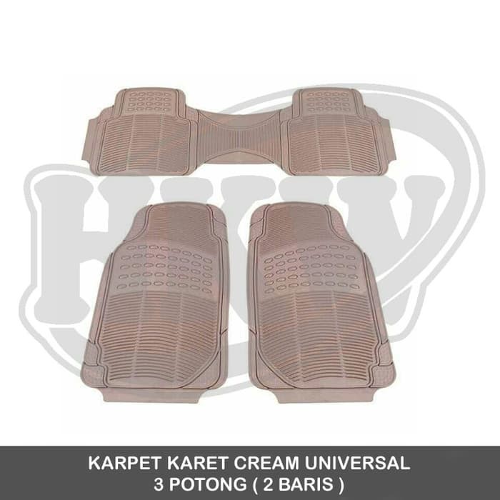KARPET KARET CREAM 3 POTONG MOBIL RUSH TERIOS 2008 2012