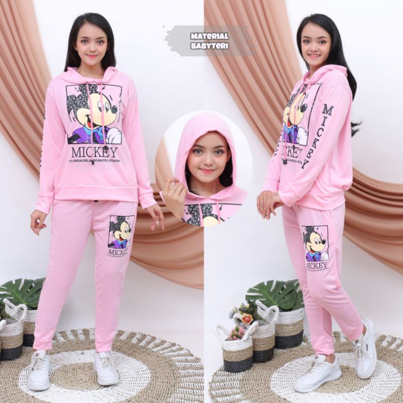 N_S Stelan Hoodie+Jogger Girls Mickoy