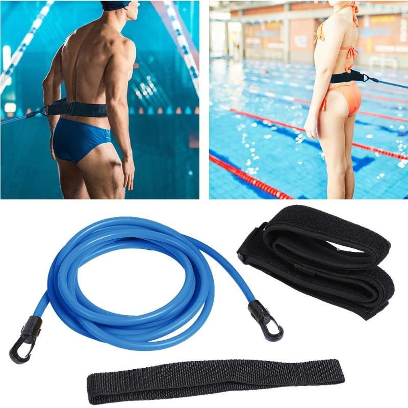 Obaolay Alat Latihan Renang Adjustable Swimming Training Resistance Band Safety Rope 4 Meter - OB100