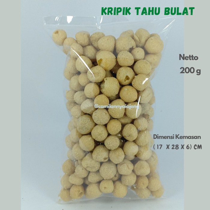 

Keripik Tahu Bulat Asin Gurih Jajanan Tradisional