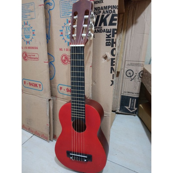 Gitar lele senar 6nilon./Guitar LELE GL-1 yammha/alatmusik murah bonus paking kayu