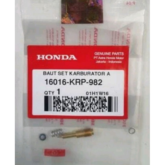 16016-KRP-982 HGP AHM 100% ORIGINAL  BAUT SCREW SET ANGI BEAT SCOOPY SPACY VARIO 110 16016KRP982