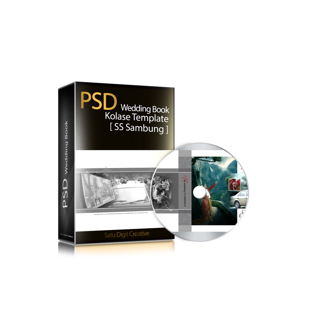 Template Album Kolase Wedding Pernikahan Photobook Collage Psd Photoshop