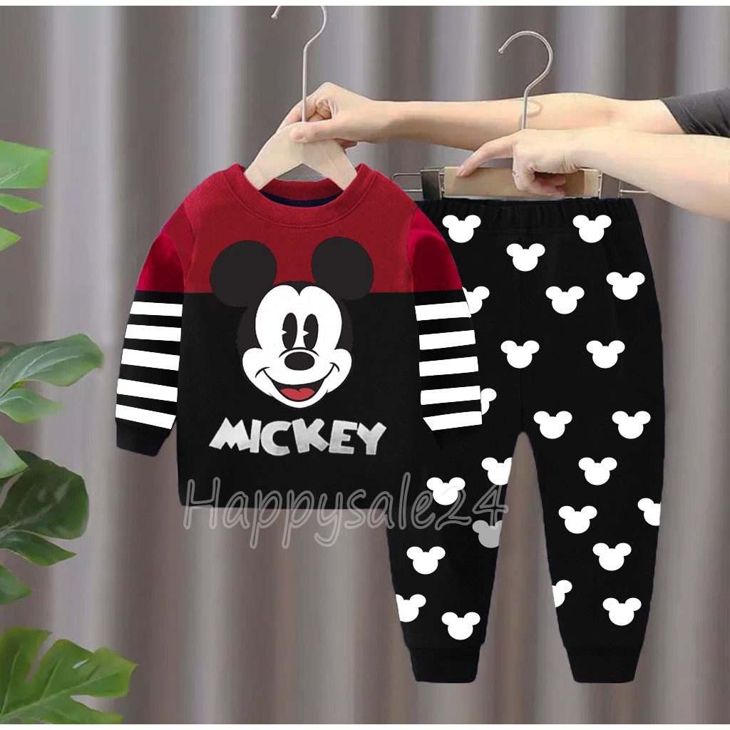 PROMO-SETELAN ANAK BAJU ANAK PIYAMA KAOS ANAK 1-5 TAHUN MIKY CUTE SETELAN ANAK LAKI LAKI PEREMPUAN BAJU ANAK LAKI LAKI PEREMPUAN BAJU ANAK LAKI LAKI PEREMPUAN PAKAIAN ANAK LAKI LAKI PEREMPUAN SETELAN ANAK TERLARIS