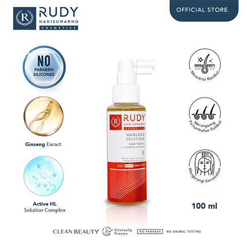 Rudy Hadisuwarno Cosmetics Hairloss Solution Hair Tonic 100ml