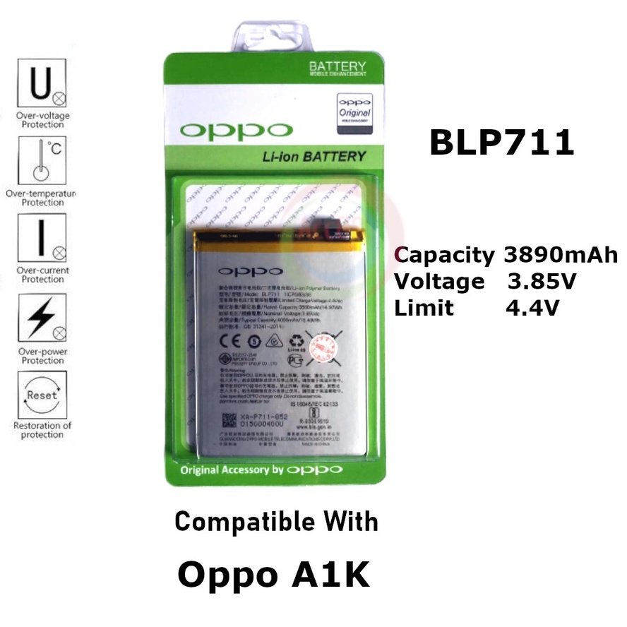 Batre Baterai Battery Original BLP711 / A1K / Realme C2