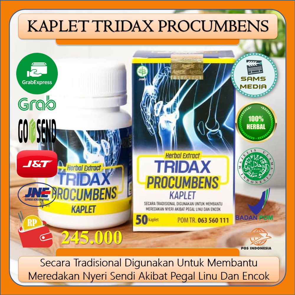 (BISA COD) Tridax Procumbens Kaplet | Untuk Asam Urat, Pegal Linu, Nyeri sendi dan Encok