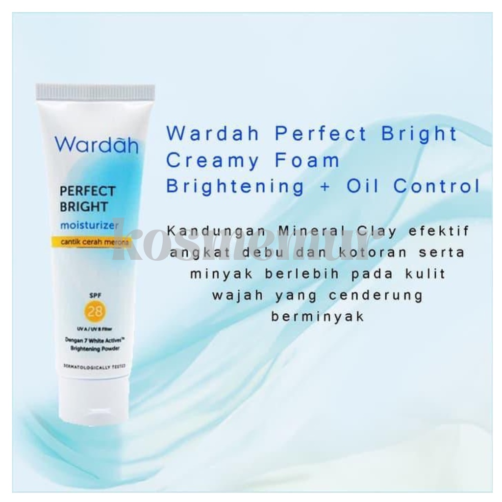 Wardah Perfect Bright Creamy Facial Foam Oil Control