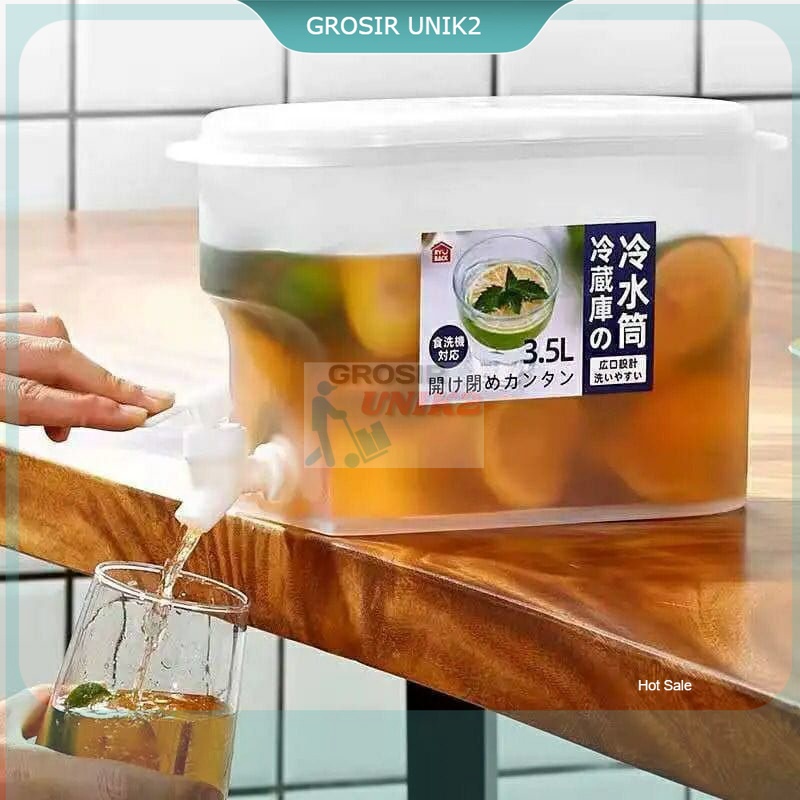 Dispenser Kulkas Viral / Dispenser Jus Portable Minuman Air Kulkas 3.5 Liter