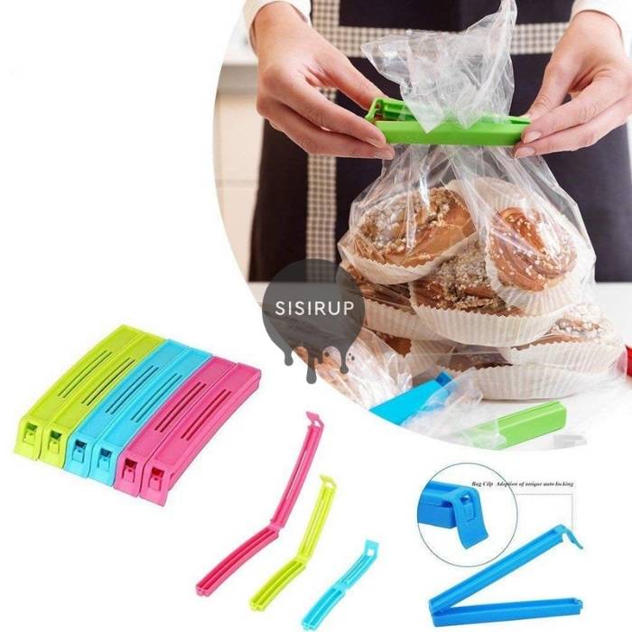 Clip Food / Jepit Plastik / Penjepit Plastik / Roti / Food Sealer Segel