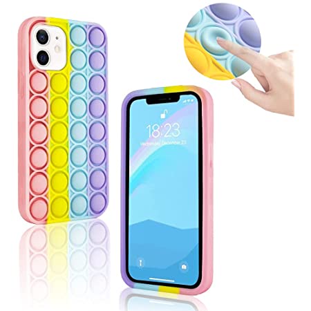 Princess Pop it Phone case Rainbow Softcase OPPO RENO 4 CASE POP IT CASING RAINBOW