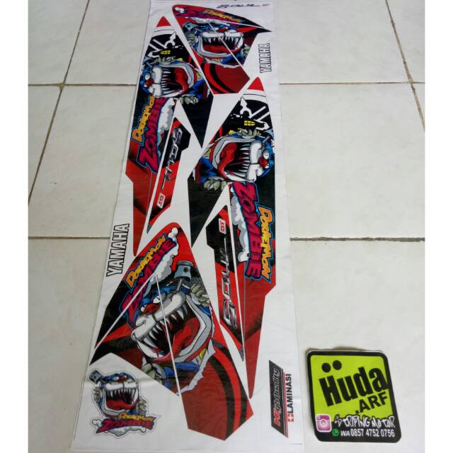 Striping Lis Sticker Variasi Mio Soul Gt 125 Doraemon Zombie