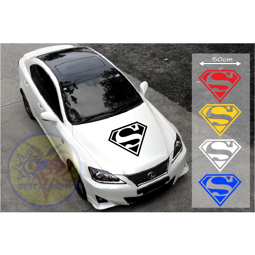 Stiker Mobil Spiderman Sticker Kap Mesin Shopee Indonesia